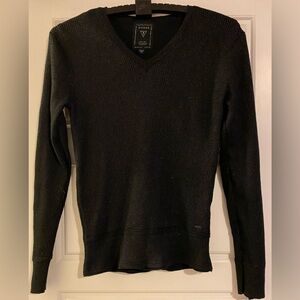 Guess woman’s small sequin v-neck sweater